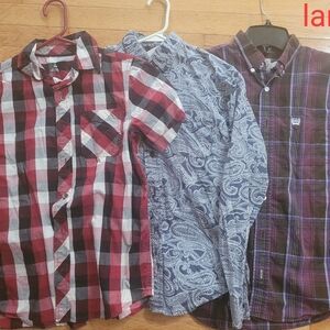 Cinch Red Plaid Kids Button Down Shirt